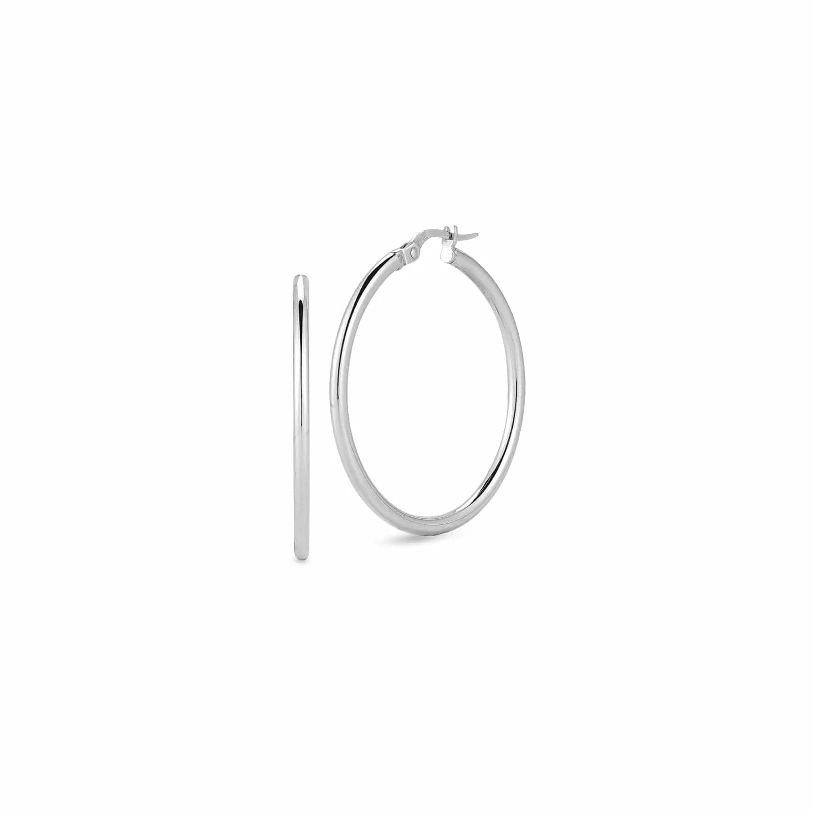 Medium Perfect Gold Hoop Earrings