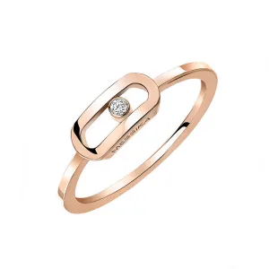 Messika Move Uno 18ct Rose Gold Diamond Ring