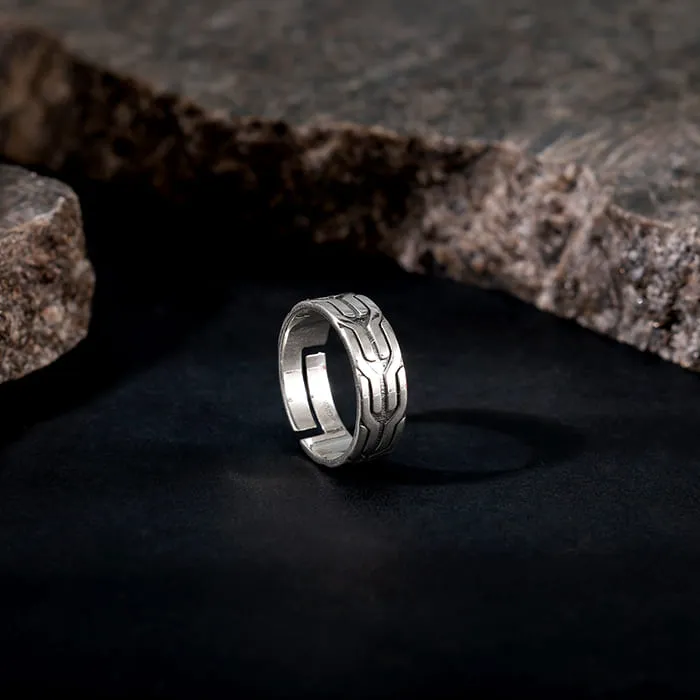 Oxidised Silver Classy Ring For Him