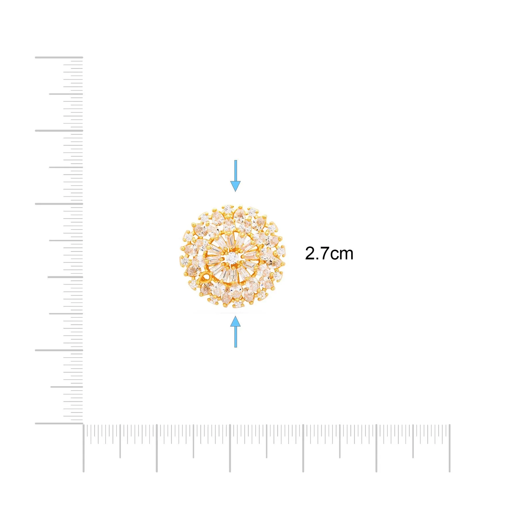 PREMIUM STONE STUD PMSST2W-053
