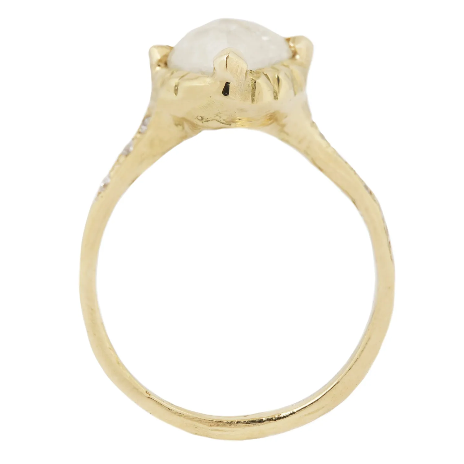 Pyramid of Light Rustic Diamond Ring