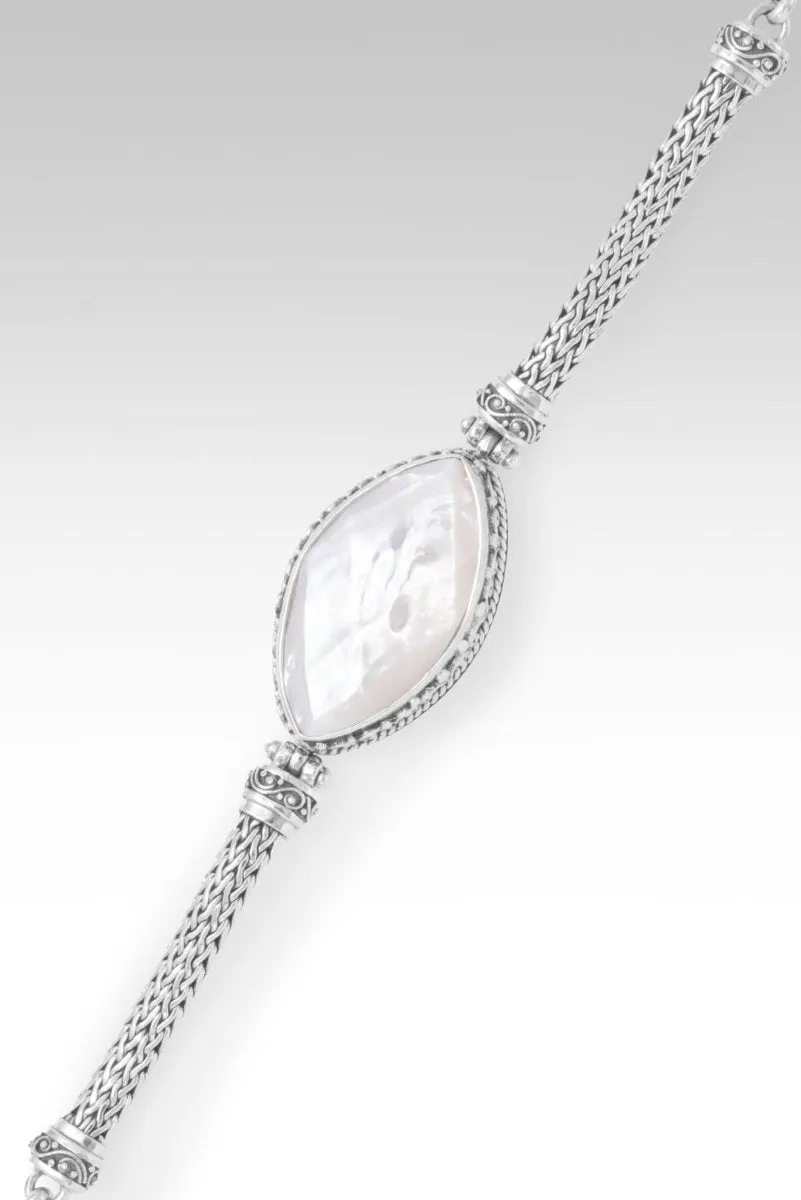 Restore My Soul Bracelet? in White Mother of Pearl