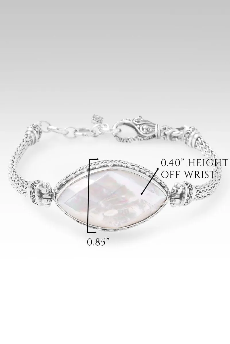 Restore My Soul Bracelet? in White Mother of Pearl