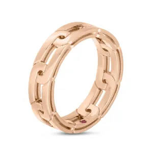 Roberto Coin Navarra 18ct Rose Gold Ring