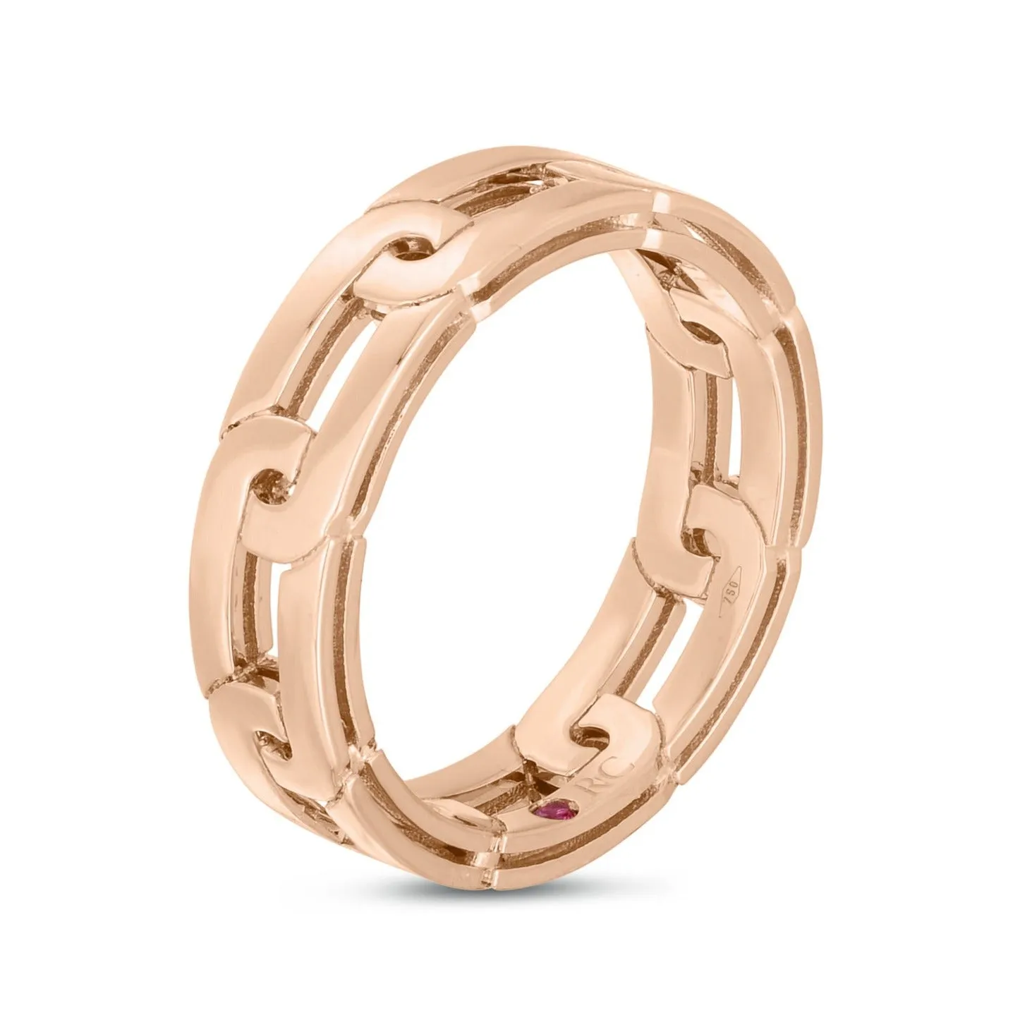 Roberto Coin Navarra 18ct Rose Gold Ring