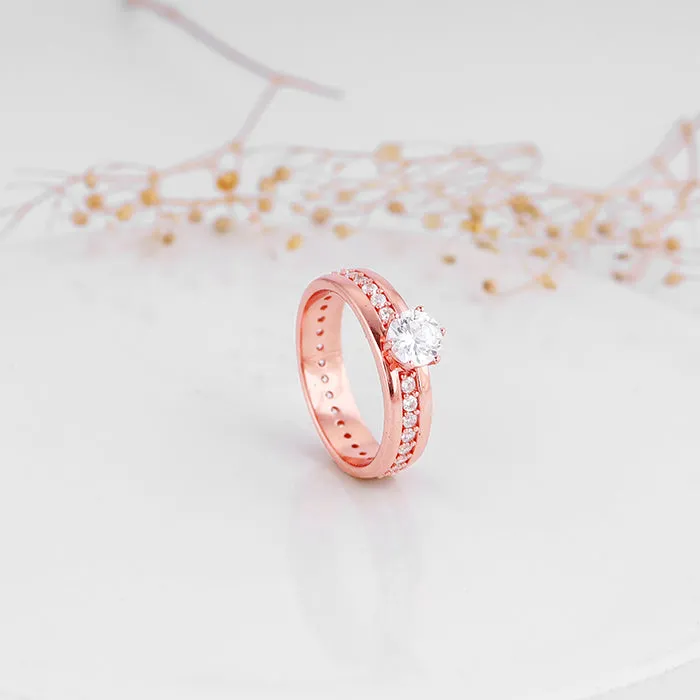 Rose Gold Bright Trail Ring
