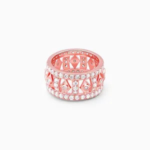 Rose Gold Rhombus Ring