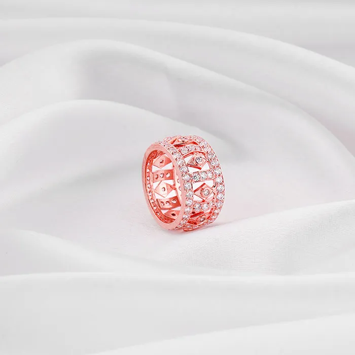 Rose Gold Rhombus Ring