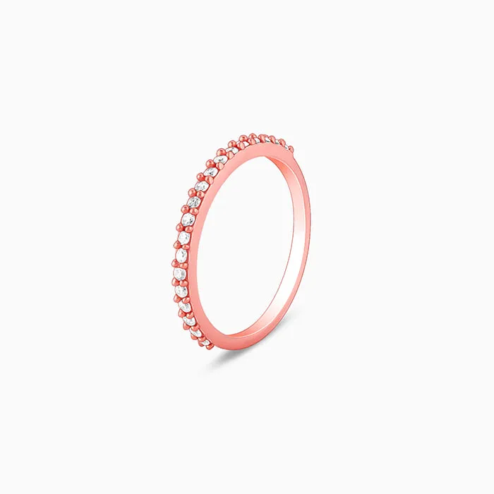 Rose Gold Serenity Line Ring