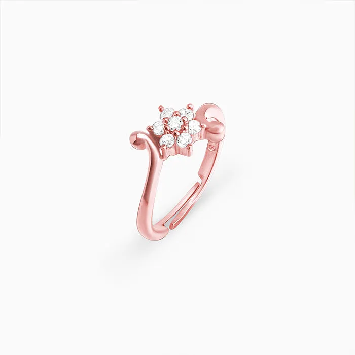 Rose Gold Snowflake Ring