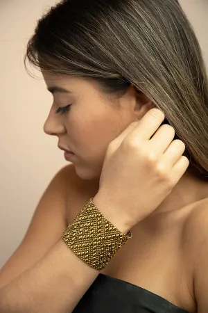 SG Liquid Metal TB40 ?C AG Antique Gold Finish Bracelet by Sergio Gutierrez