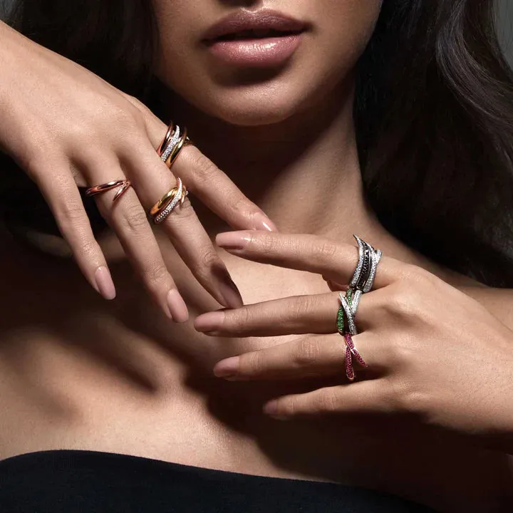 Shaun Leane Interlocking 18ct Black Rhodium Gold Single Ring
