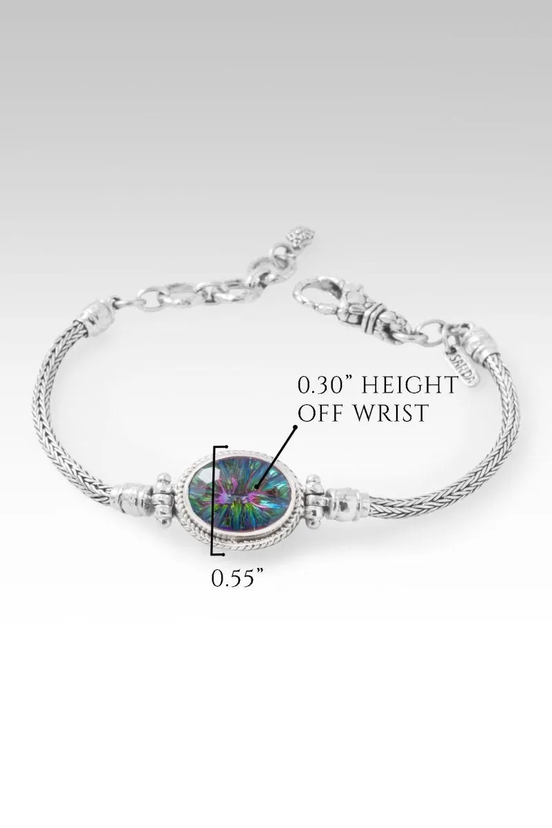 Signature Single Stone Bracelet? in Chrome Chameleon? Mystic Quartz