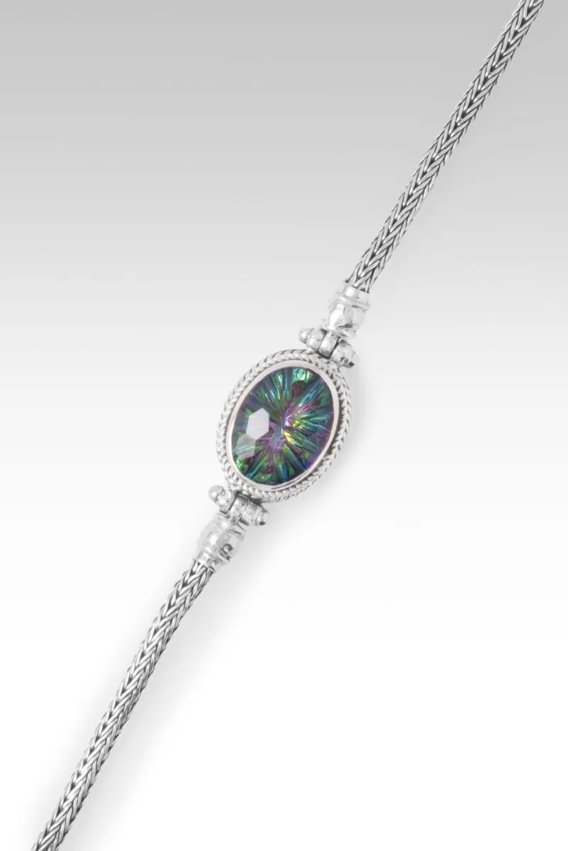 Signature Single Stone Bracelet? in Chrome Chameleon? Mystic Quartz