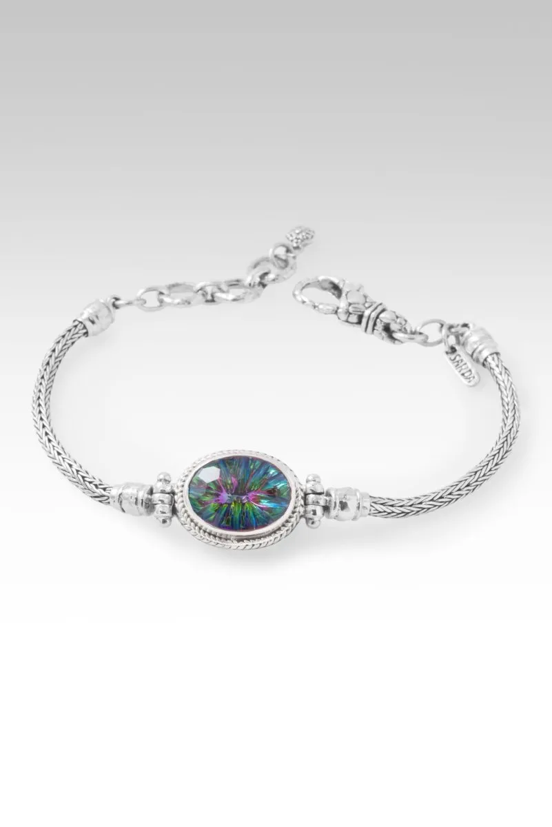 Signature Single Stone Bracelet? in Chrome Chameleon? Mystic Quartz