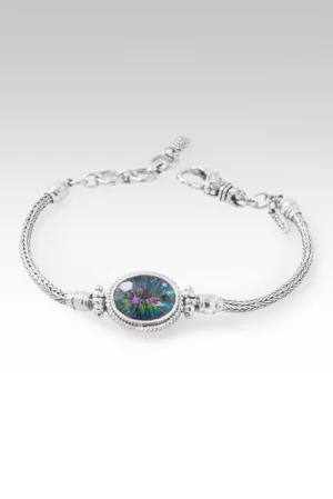 Signature Single Stone Bracelet? in Chrome Chameleon? Mystic Quartz