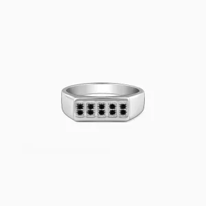 Silver Contemporary Minimalism Ring For Him