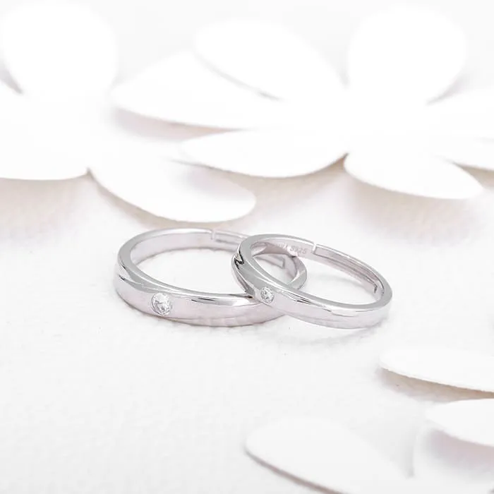 Silver Forever Couple Bands