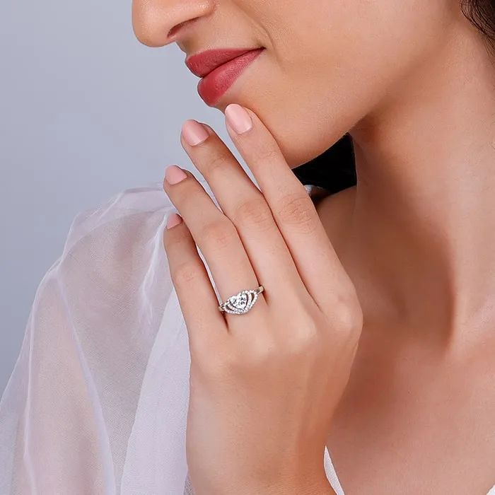 Silver Heart Grows Ring