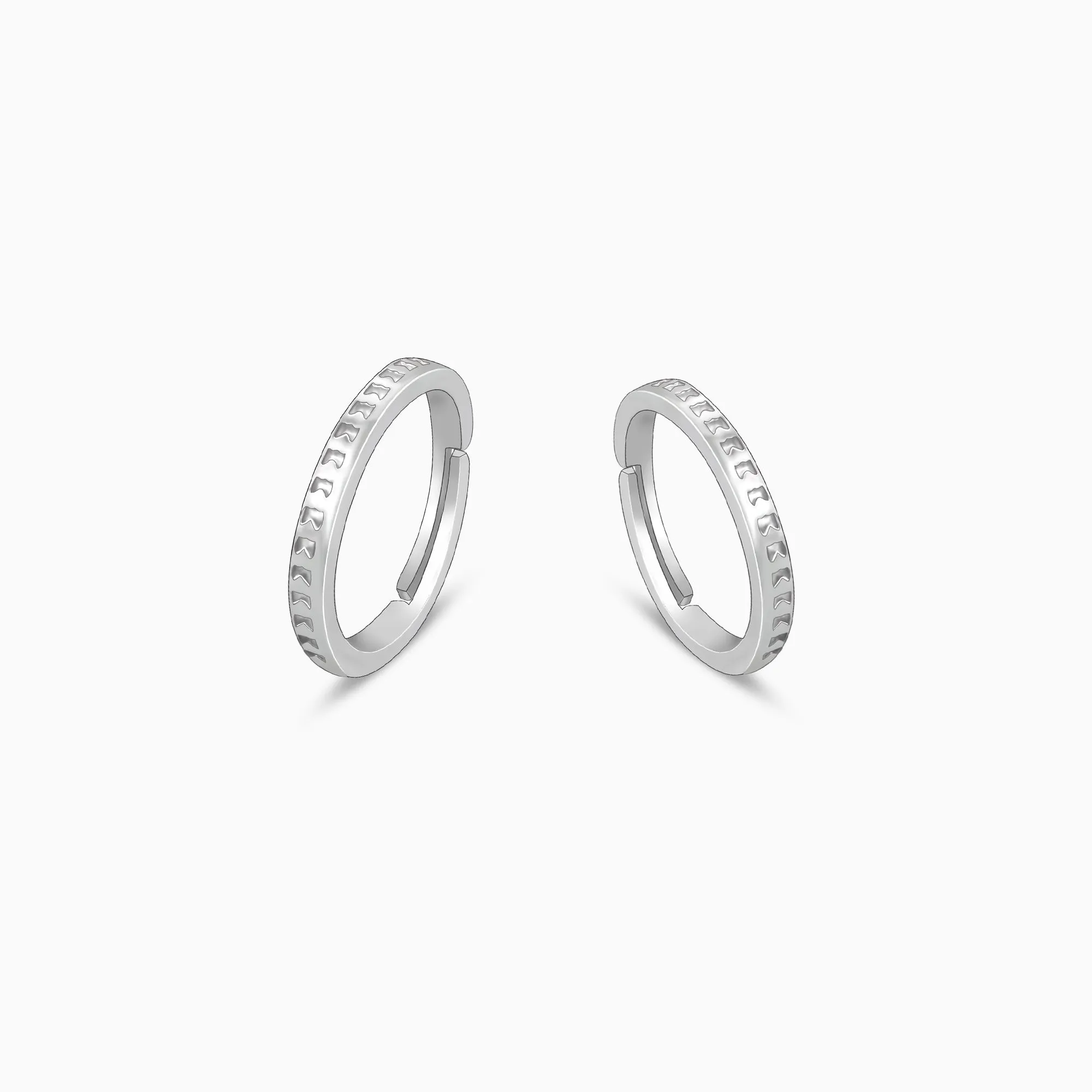 Silver Timeless Couple Bands