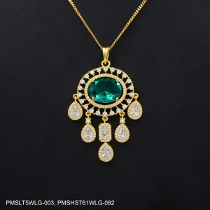 STONE PENDANT WITH STUD PMSLT5WLG-003, PMSHST61WLG-082