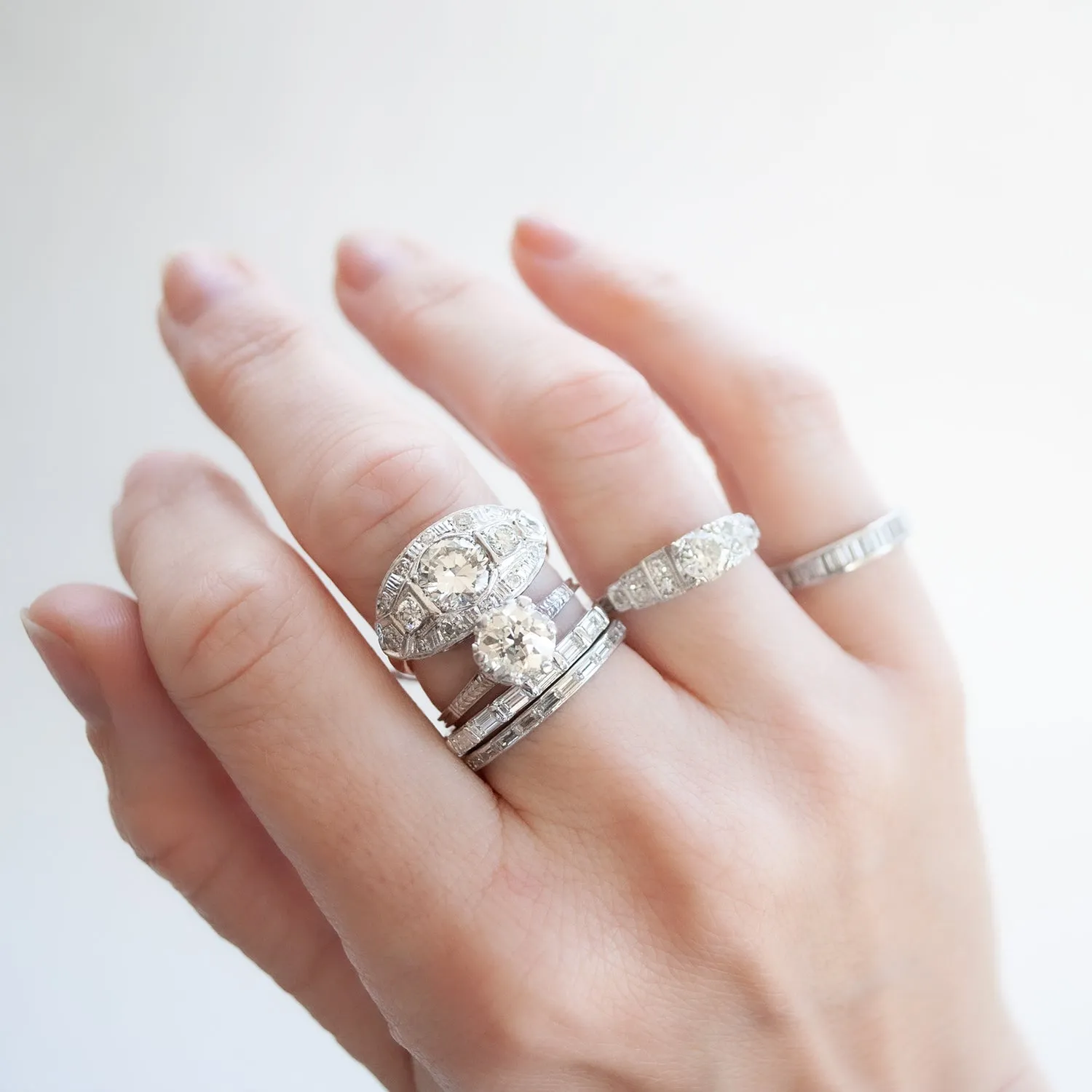 Straight Baguette Eternity Diamond Band