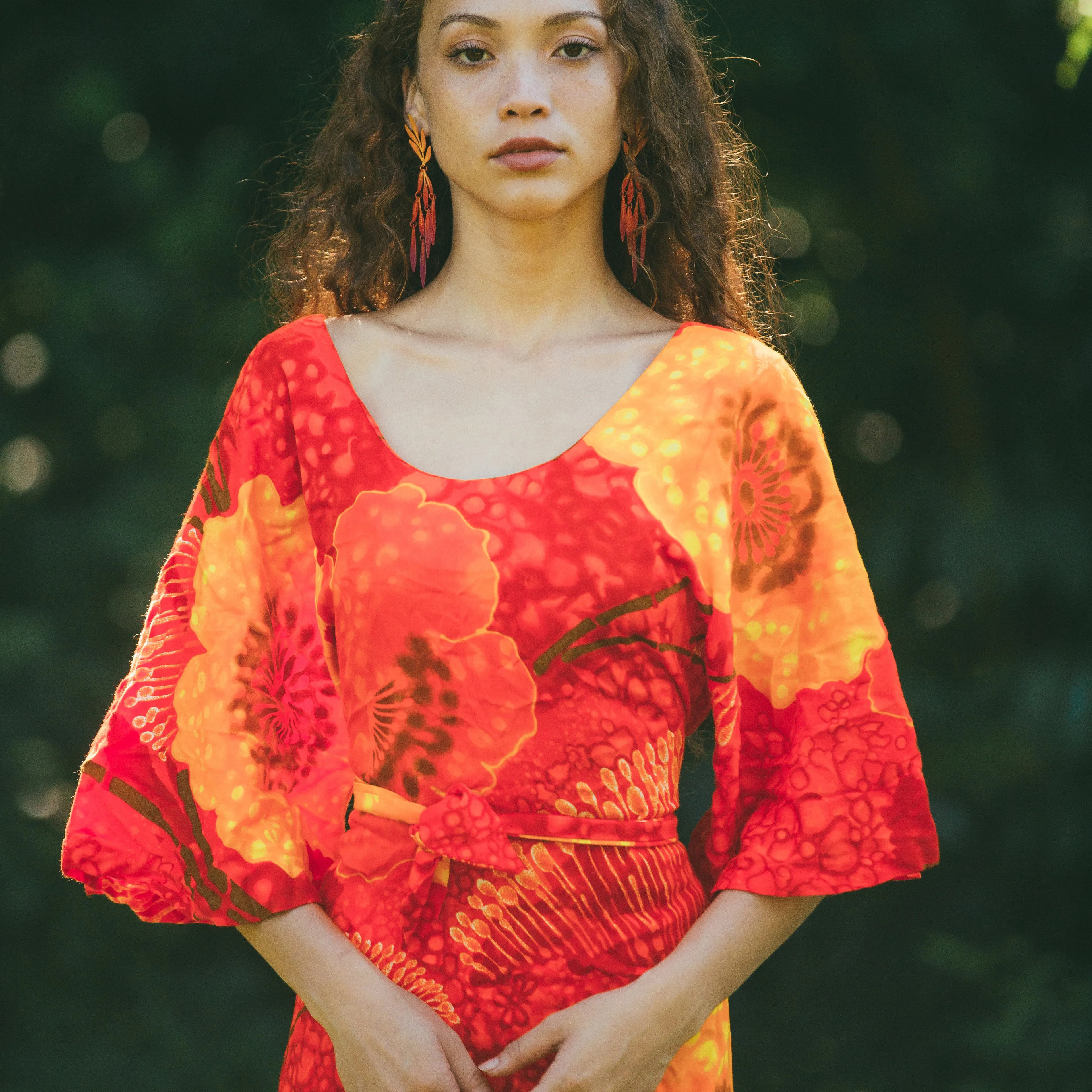 Sunset Sea Forest Earrings