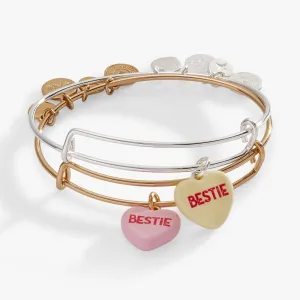 Sweethearts? ??Bestie?? Set of 2 Charm Bangles