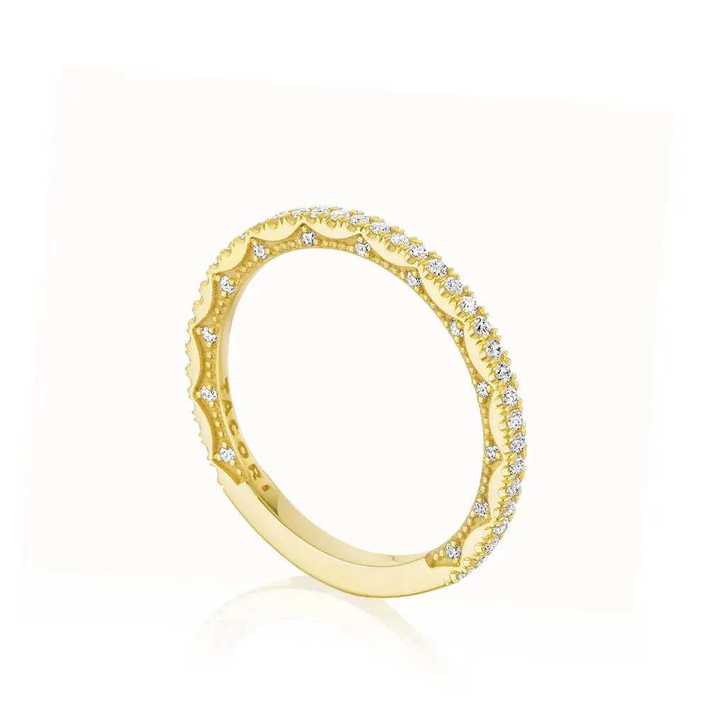 Tacori Coastal Crescent French Pave Diamond Wedding Band