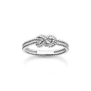 Thomas Sabo Charm Club Sterling Silver Rope Knot Ring D