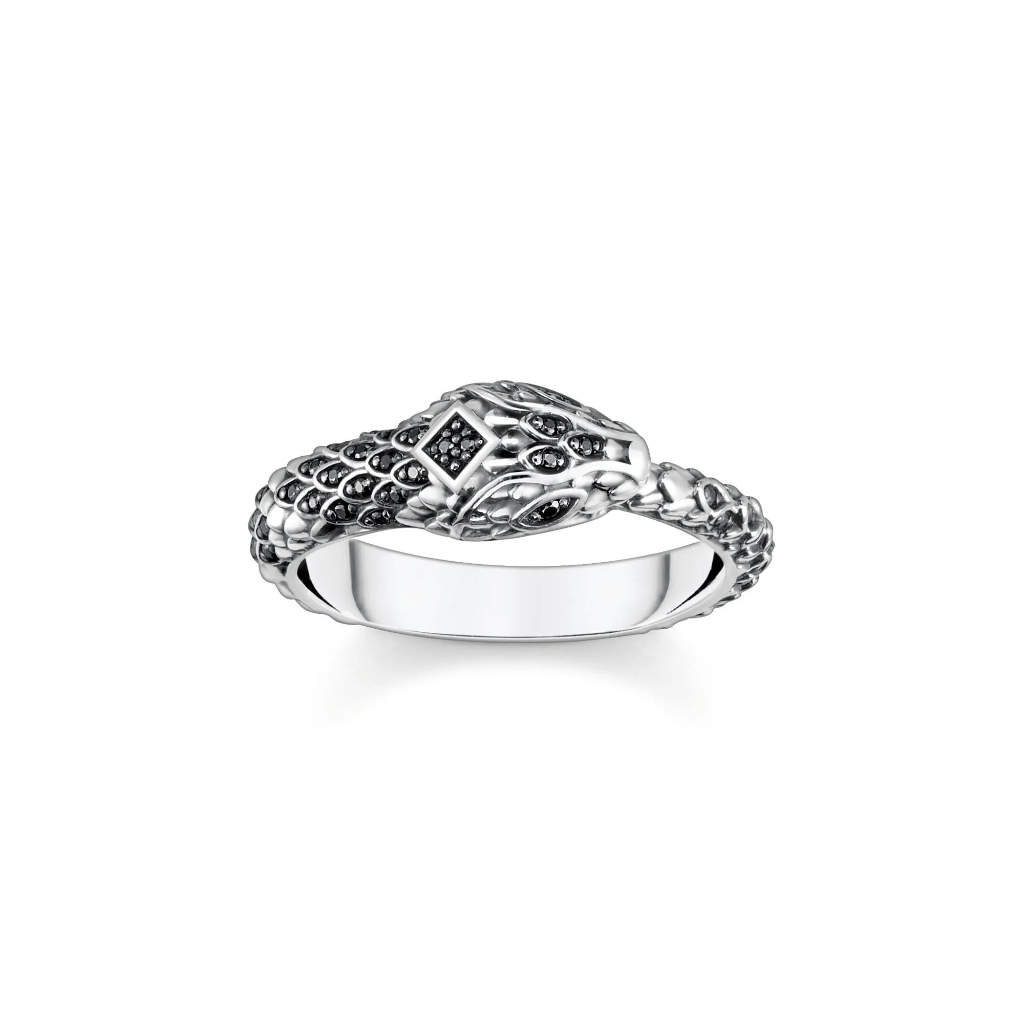 Thomas Sabo Sterling Silver Blackened Snake Ring