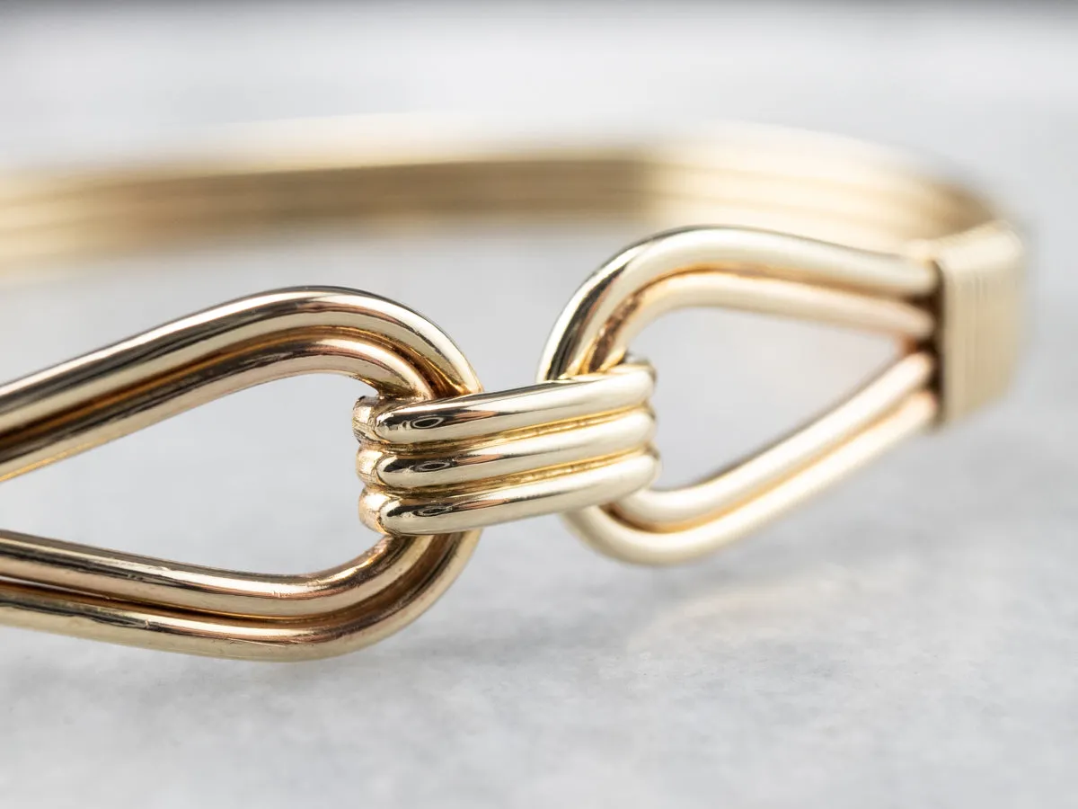 Vintage Gold Bangle Bracelet