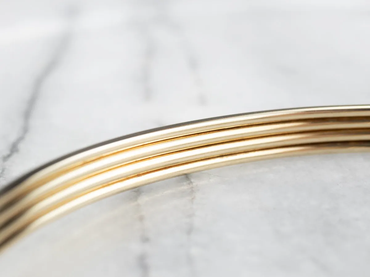 Vintage Gold Bangle Bracelet