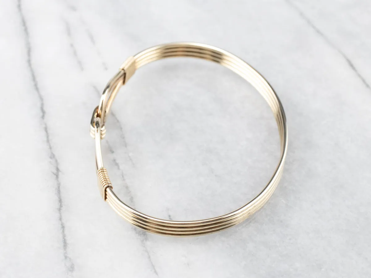 Vintage Gold Bangle Bracelet