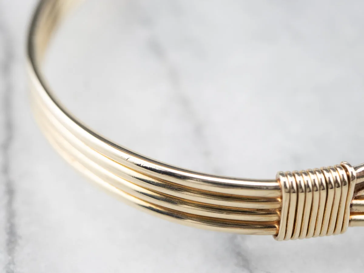 Vintage Gold Bangle Bracelet