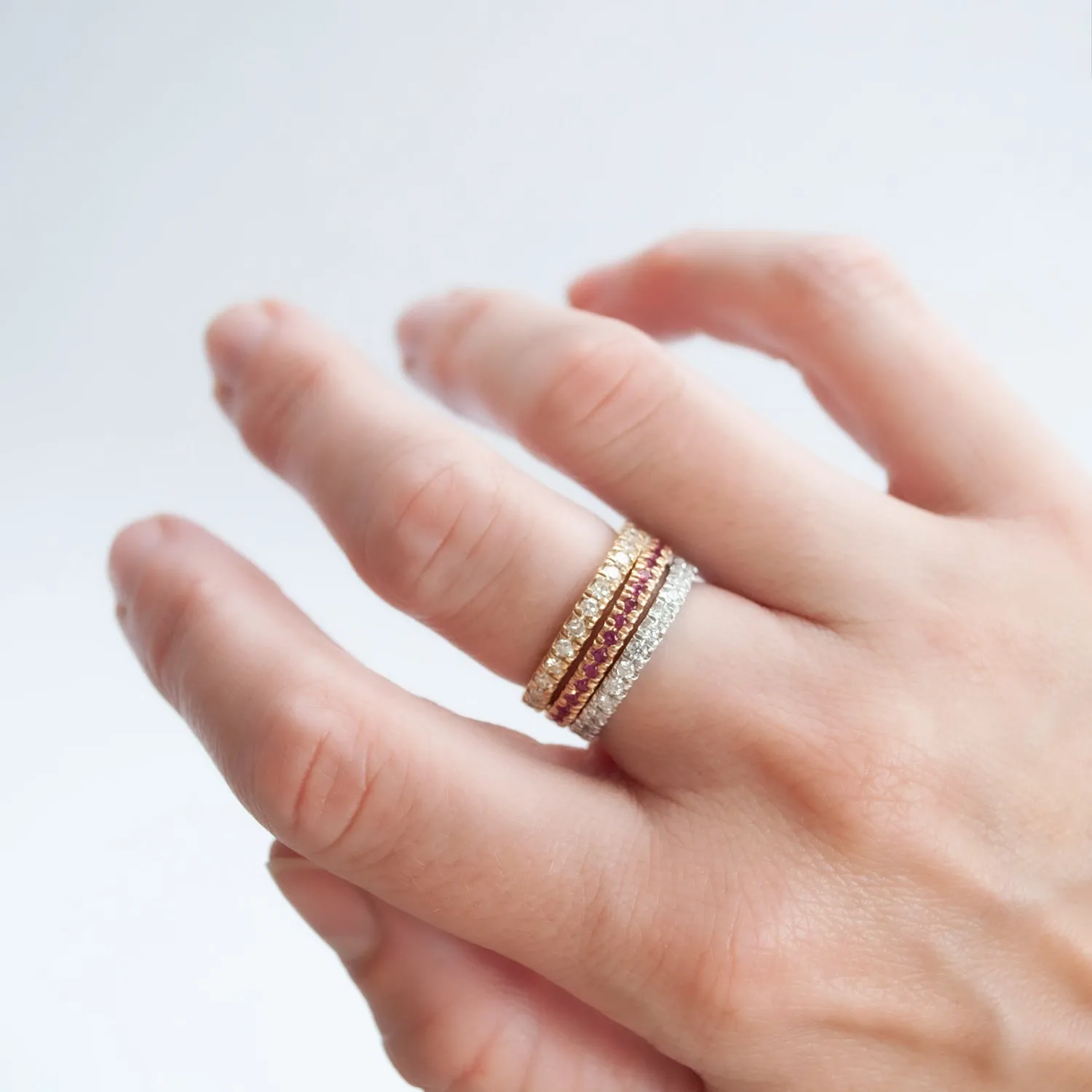 White Diamond Eternity Band