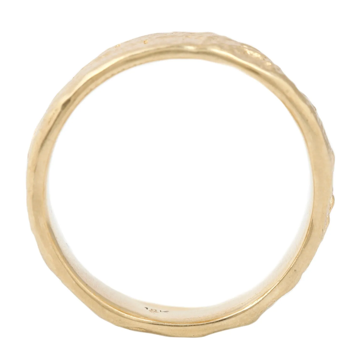 Yellow Gold Lava Band